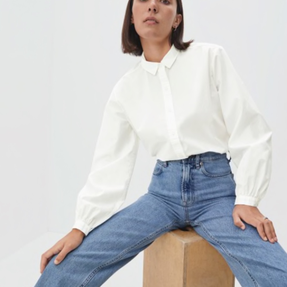 EVERLANE NWT ORGANIC COTTON PREP SHIRT